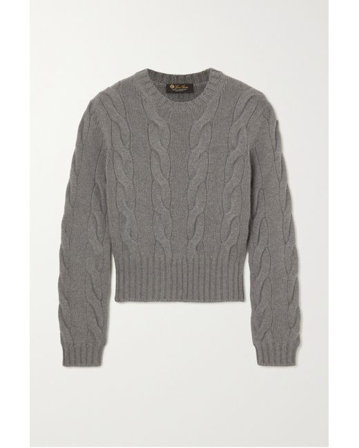 Loro Piana Cable-knit Cashmere Sweater