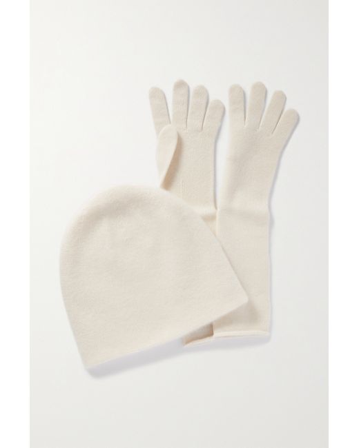 Arch4 Clara And Snowberry Cashmere Beanie Gloves Set