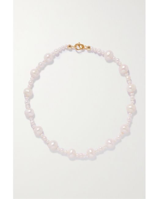 Martha Calvo Maeve plated Pearl Necklace One