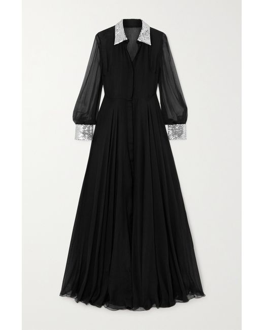 Valentino Garavani Embellished Silk-chiffon Gown