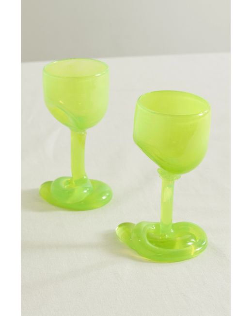 Completedworks Thaw Set Of Two Wine Glasses Bright