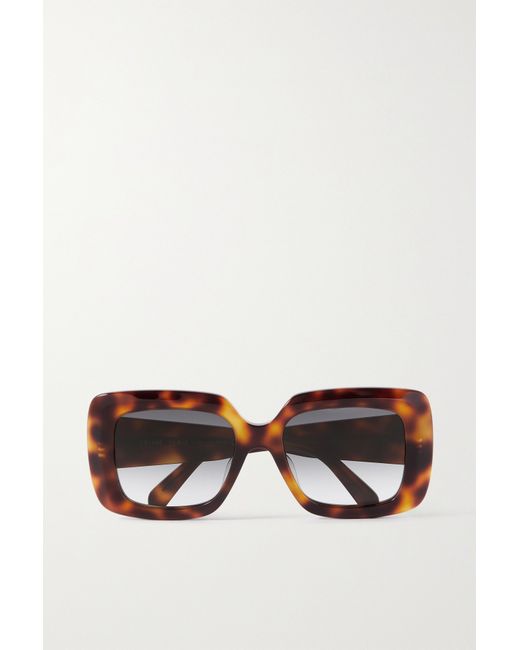 Celine Oversized Square-frame Tortoiseshell Acetate Sunglasses
