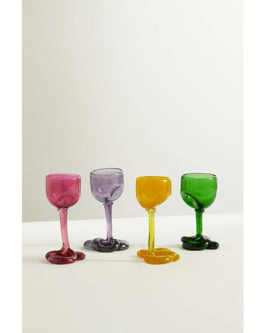 Completedworks Set Of Four Recycled-glass Wine Glasses