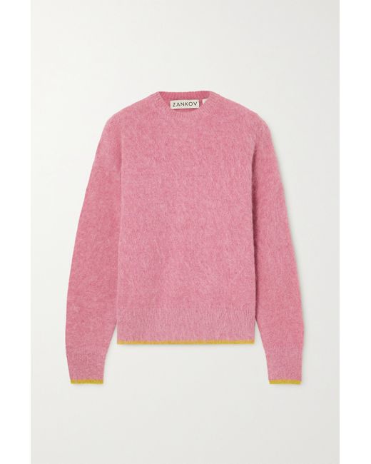 Zankov Neil Brushed Mohair-blend Sweater