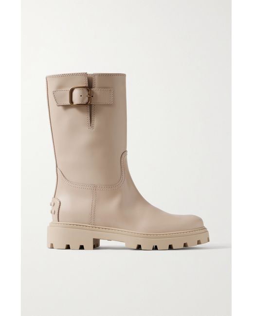 Tod's Buckled Leather Boots