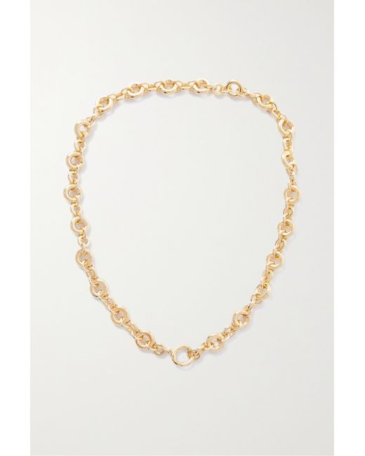 Laura Lombardi Isola Recycled Gold-plated Necklace Brass
