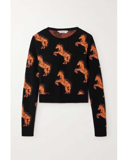 Stella McCartney Net Sustain Jacquard-knit Sweater