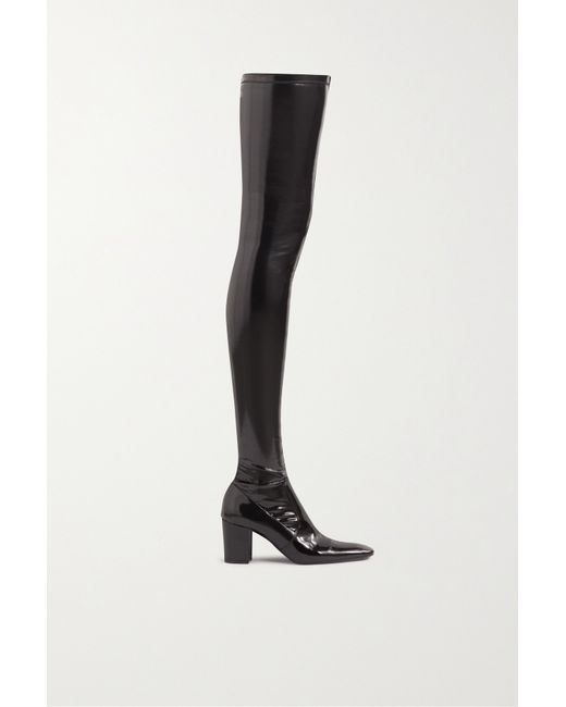 Saint Laurent Betty Latex Over-the-knee Boots