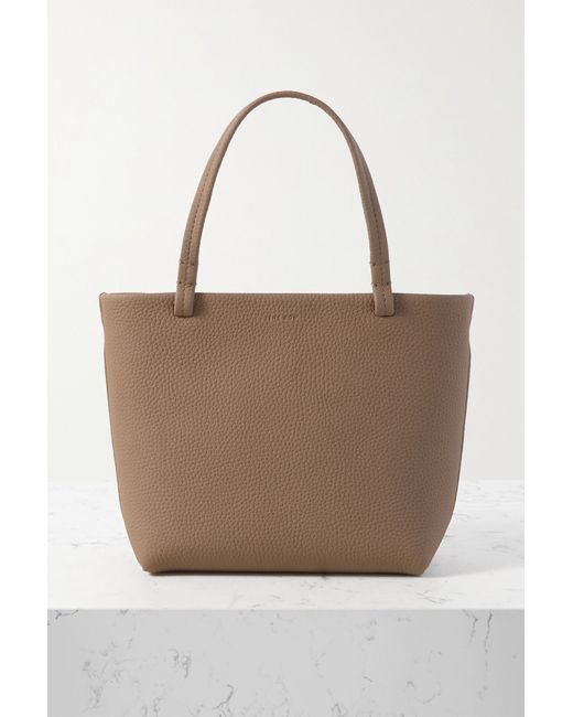 The Row Park Small Textured-leather Tote