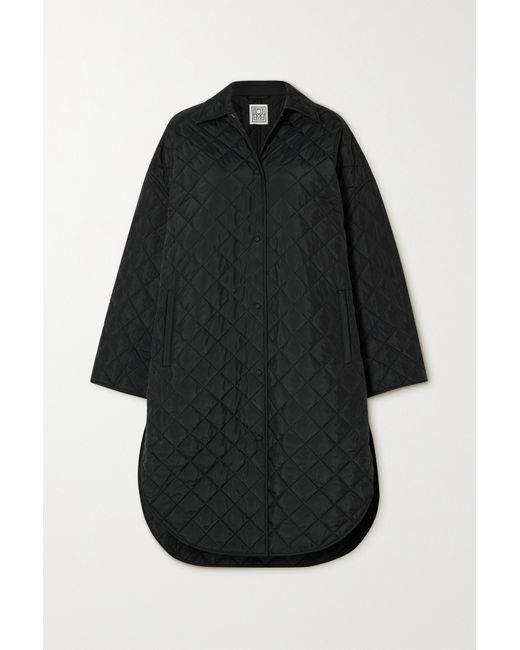 Totême Net Sustain Oversized Quilted Recycled Shell Coat