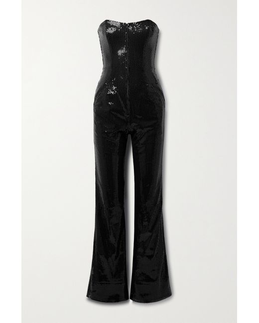 Rivet Utility Showstopper Strapless Sequined Tulle Jumpsuit