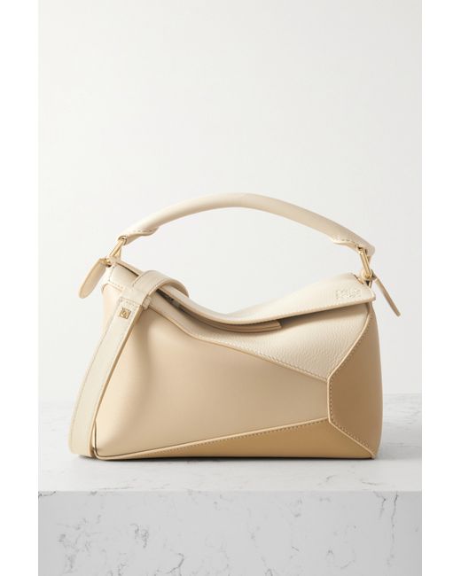 Loewe Puzzle Edge Small block Textured-leather Shoulder Bag