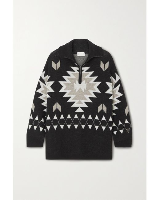 We Norwegians Haldi Merino Wool Intarsia Sweater
