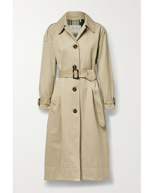 Barbour Marie Belted Cotton-blend Trench Coat