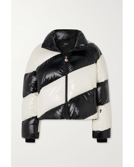 Perfect Moment Super Mojo Iii Striped Quilted Down Ski Jacket