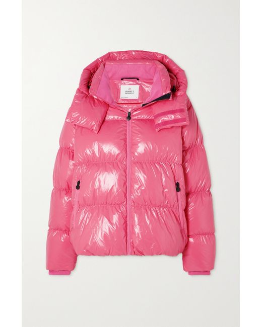 Perfect Moment January Hooded Quilted Glossed-shell Down Ski Jacket