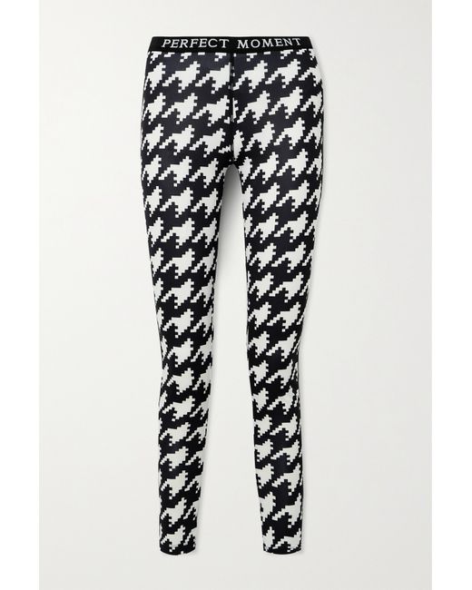 Perfect Moment Thermal Houndstooth Knitted Leggings