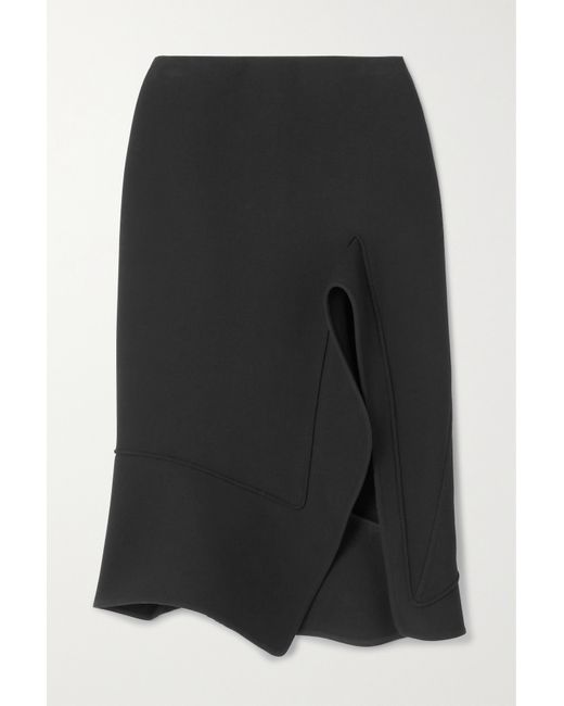 Bottega Veneta Asymmetric Ruffled Twill Skirt