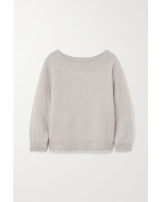 Lisa Yang Kamila Brushed-cashmere Sweater Sand