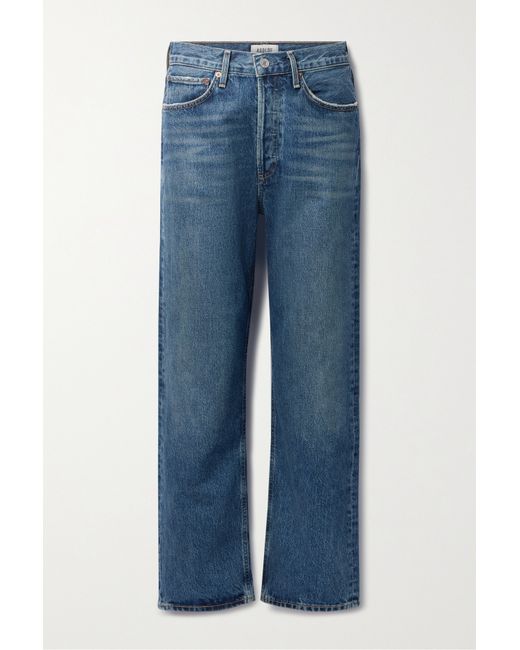 Agolde Net Sustain 90s Mid-rise Straight-leg Organic Jeans Mid denim