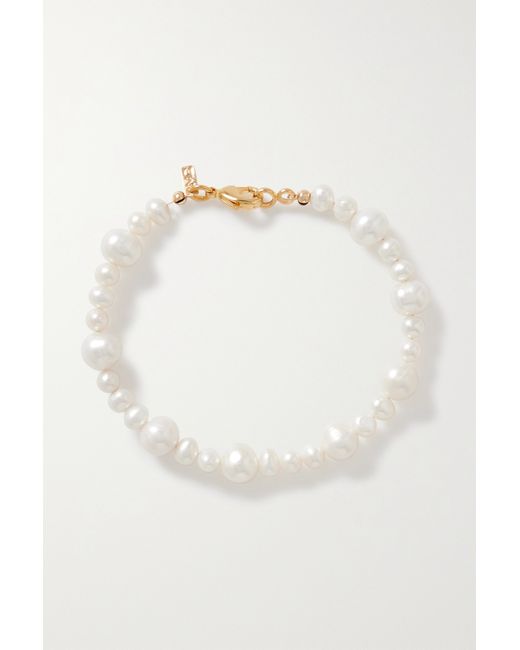 Martha Calvo Lottie Gold-tone Pearl Bracelet
