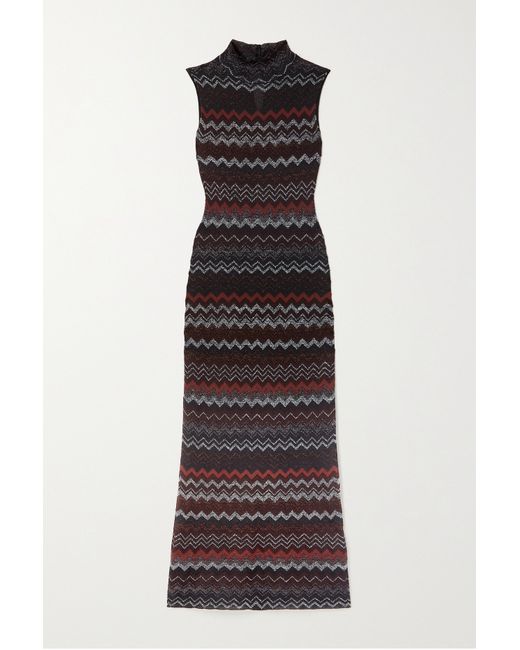 Missoni Metallic Jacquard-knit Maxi Dress
