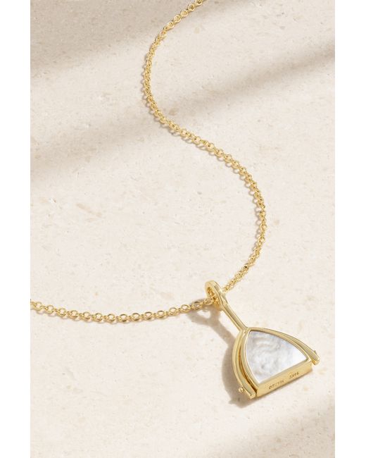 Mateo Flip 14-karat Pearl And Diamond Necklace