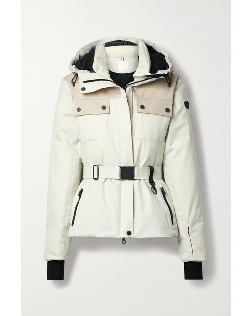 Erin Snow Diana Hooded Belted Twill-trimmed Eco Sporty Ski Jacket