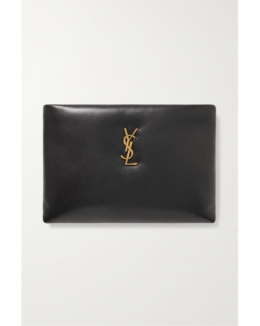 Saint Laurent Calypso Small Padded Leather Clutch