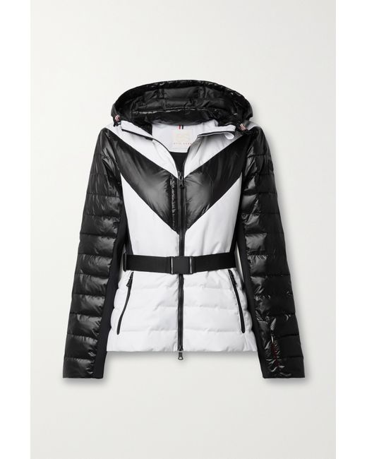 Erin Snow Kat Hooded Belted Striped Recycled Eco Sporty Ski Jacket