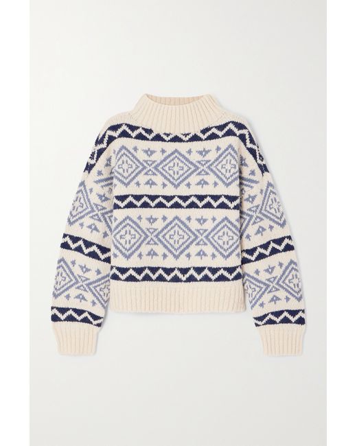 Polo Ralph Lauren Wool Cotton And Alpaca-blend Jacquard Turtleneck Sweater