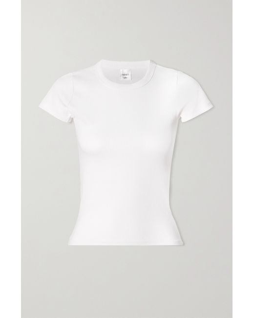 Leset Kelly Ribbed Stretch-cotton Jersey T-shirt