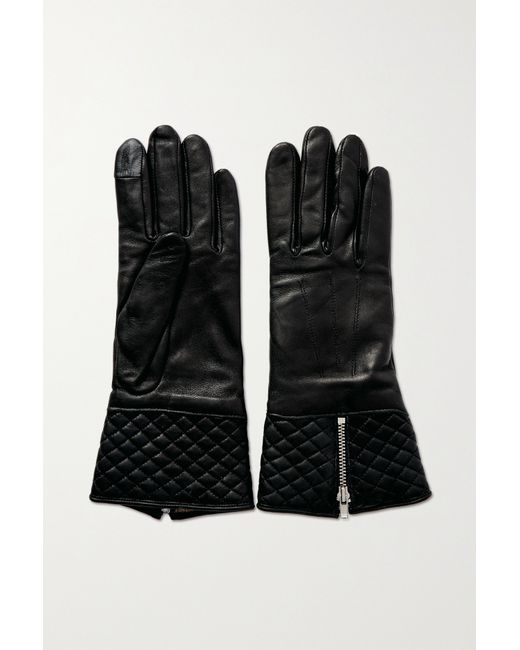 Agnelle Tess Quilted Leather Gloves