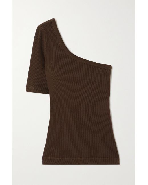 Citizens of Humanity Savannah One-shoulder Ribbed Jersey Top