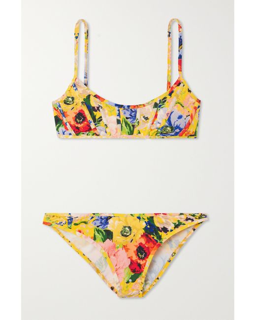Zimmermann Alight Floral-print Bikini