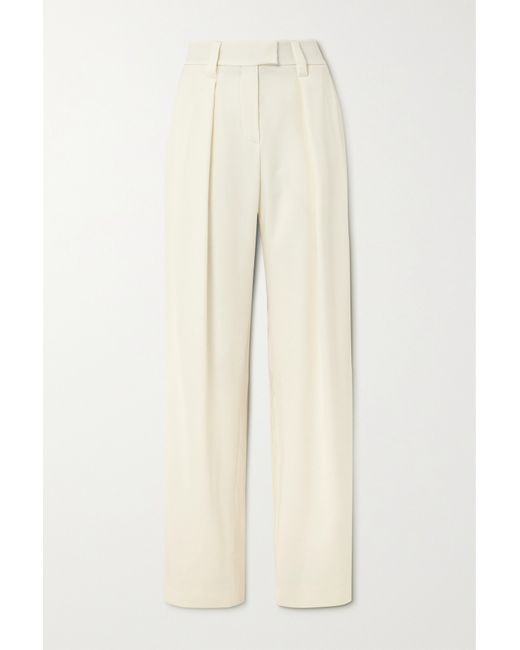 Brunello Cucinelli Pleated Twill Tapered Pants