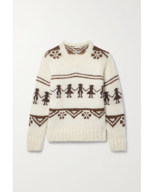 Bode Talo Alpaca-blend Jacquard Sweater
