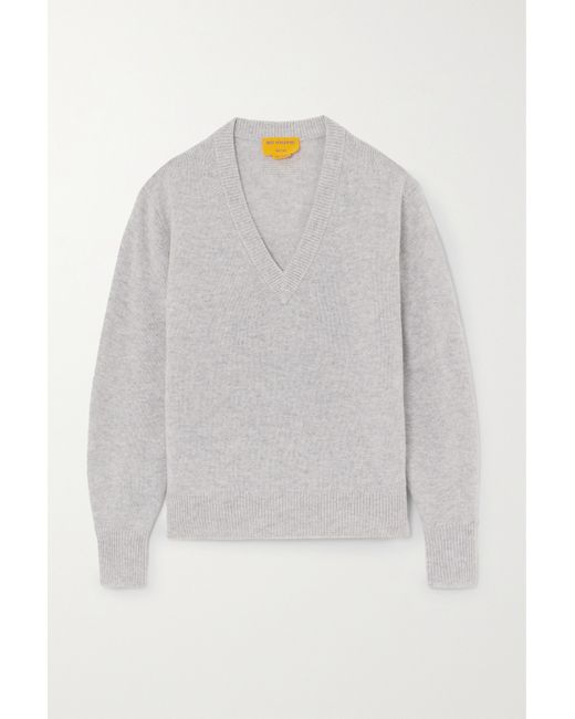 Guest in Residence The V Cashmere Sweater Light