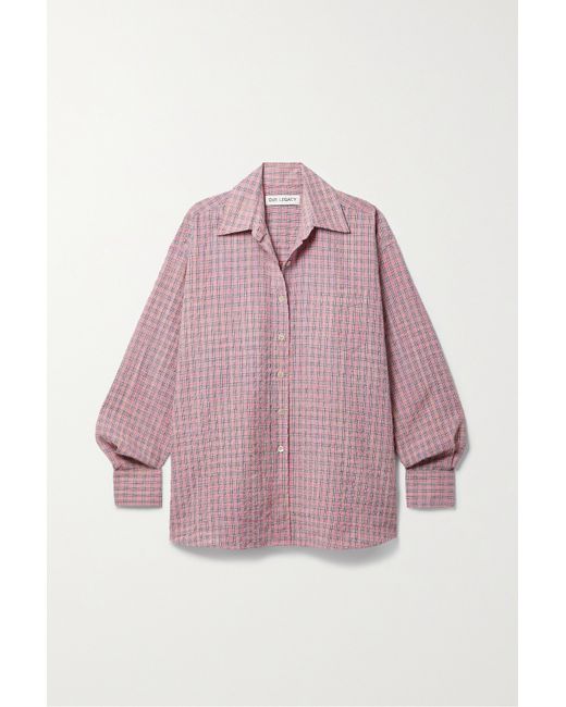 Our Legacy Checked Seersucker Shirt