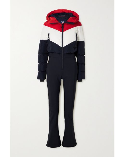 Fusalp Kira Softshell Quilted block Ski Suit Navy