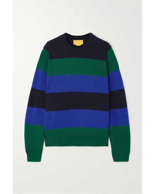 Guest in Residence Striped Cashmere Sweater
