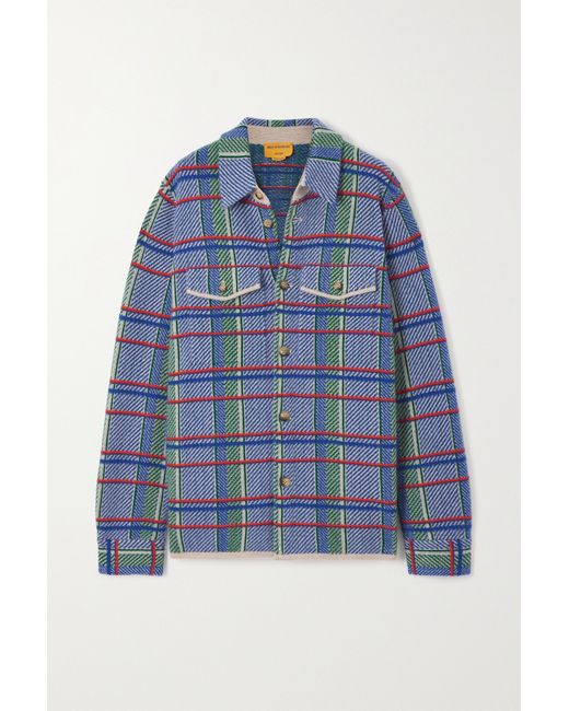 Guest in Residence Checked Cashmere Overshirt