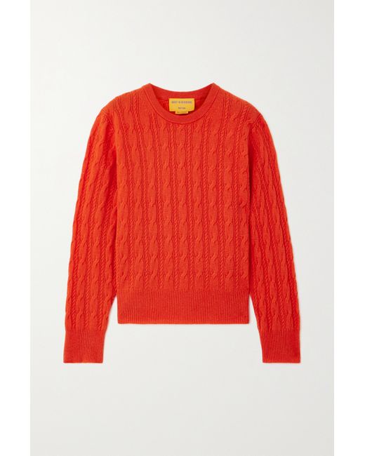 Guest in Residence Twin Cable-knit Cashmere Sweater