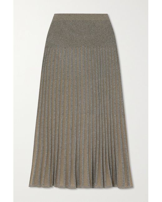 Joseph Ribbed-knit Midi Skirt xx small