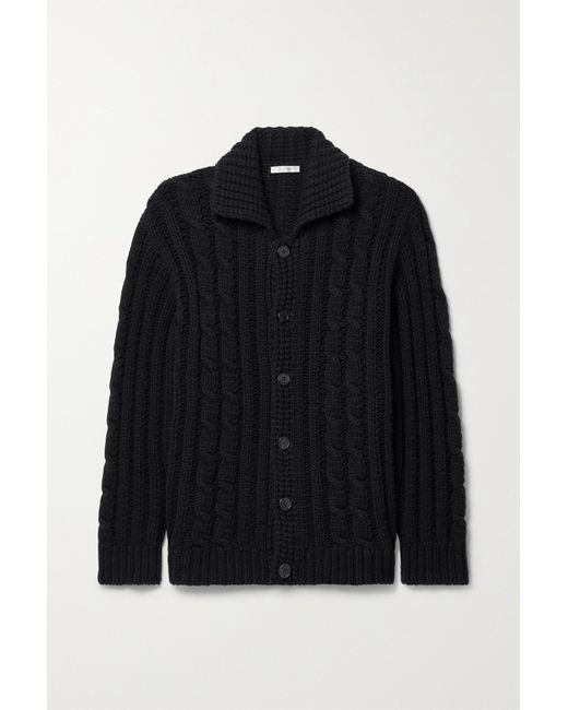 The Row Eleo Cable-knit Alpaca And Yak-blend Cardigan