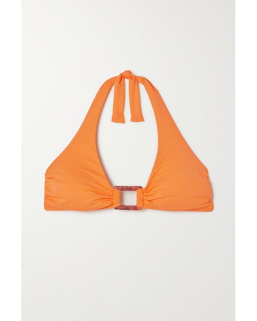 Melissa Odabash Paris Embellished Halterneck Bikini Top