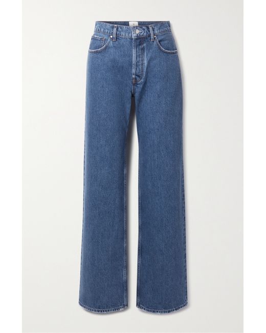 Anine Bing Hugh High-rise Straight-leg Organic Jeans