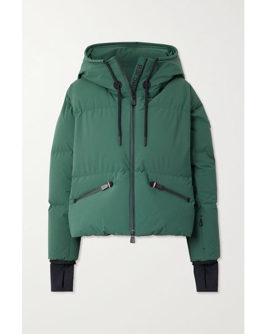 Moncler Grenoble Allesaz Hooded Quilted Shell Down Jacket Dark
