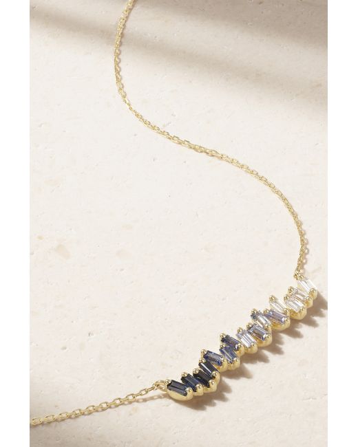 Suzanne Kalan 18-karat Sapphire And Diamond Necklace