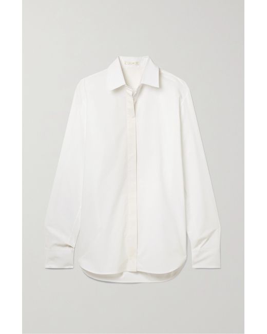 The Row Derica Cotton-poplin Shirt
